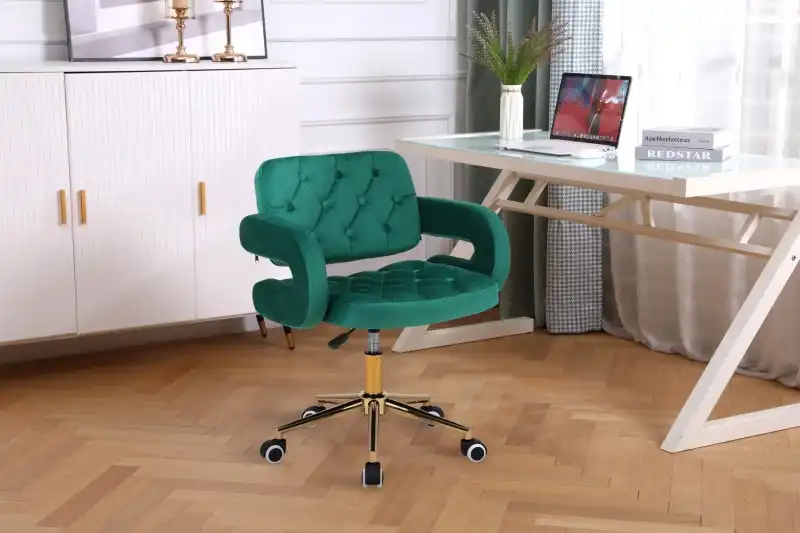 Velvet Checkered Dining Table Chair