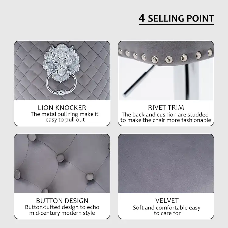 Luxury Lion Head Bar Stool