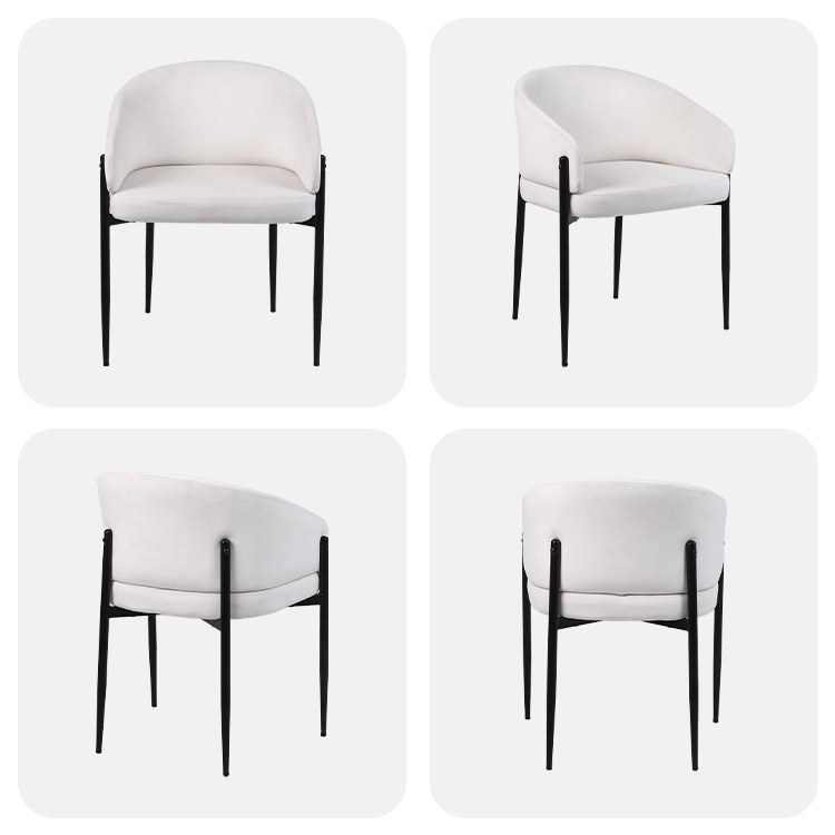 Modern Upholstered Curved Dining Chair Modern Upholstered Curved Dining Chair