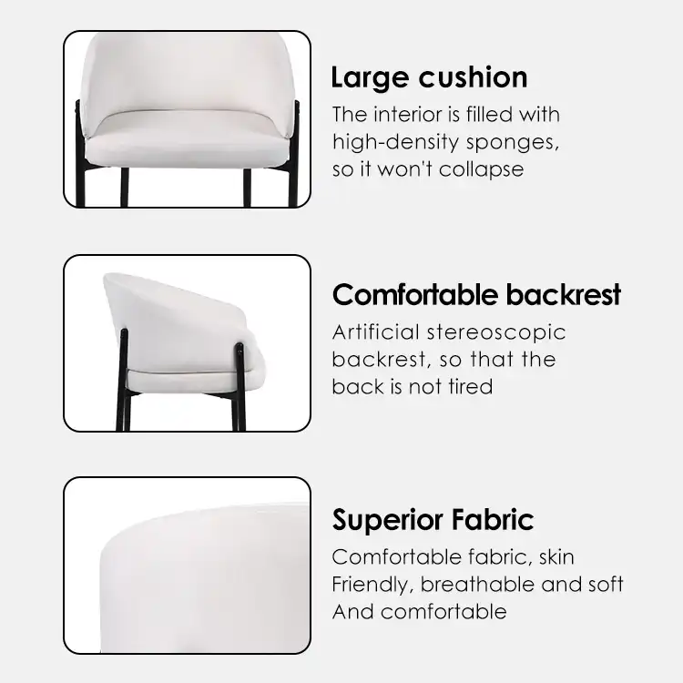 Modern Upholstered Curved Dining Chair Modern Upholstered Curved Dining Chair
