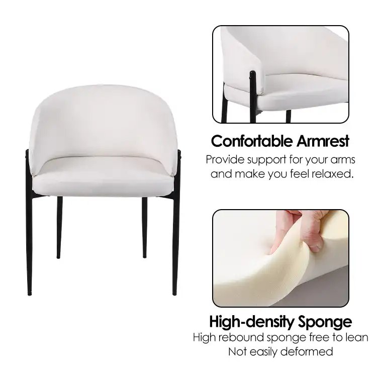 Modern Upholstered Curved Dining Chair Modern Upholstered Curved Dining Chair