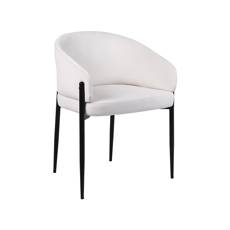 Modern Upholstered Curved Dining Chair