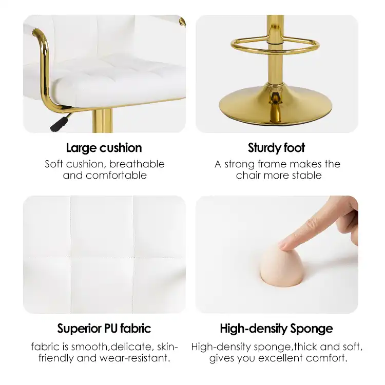 height adjustable swivel bar stool