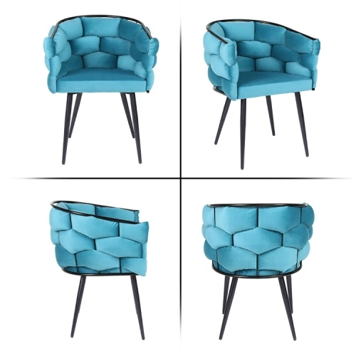 Knitted metal leg single sofa chair Knitted metal leg single sofa chair