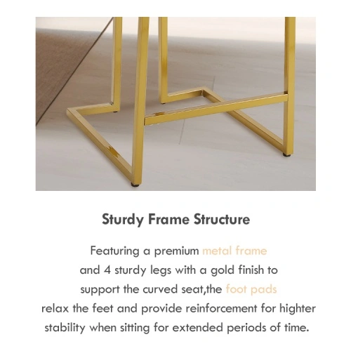 Upholstered high back sled stool Upholstered high back sled stool