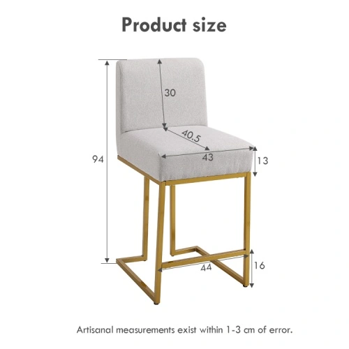 Upholstered high back sled stool Upholstered high back sled stool