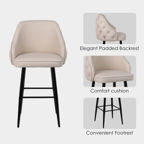 Fire-resistant velvet bar stool Fire-resistant velvet bar stool