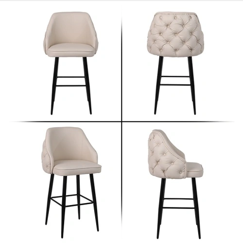 Fire-resistant velvet bar stool Fire-resistant velvet bar stool