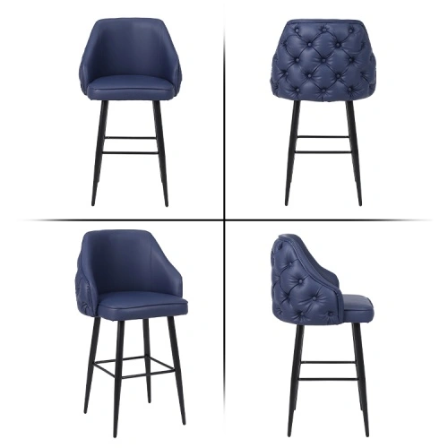 Fire-resistant velvet bar stool Fire-resistant velvet bar stool