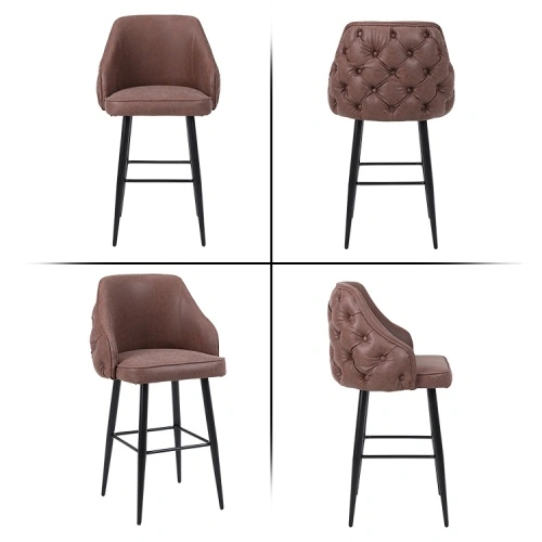 Fire-resistant velvet bar stool Fire-resistant velvet bar stool