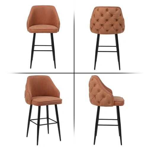 Fire-resistant velvet bar stool Fire-resistant velvet bar stool