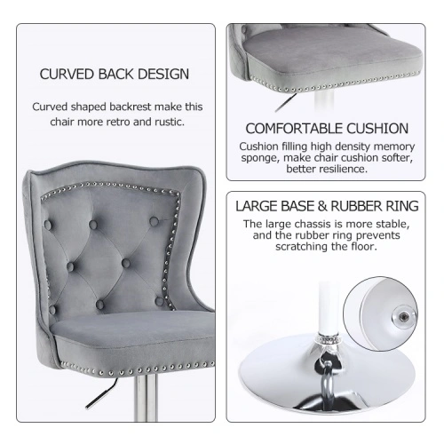 Kitchen swivel stool with diamond lion head Kitchen swivel stool with diamond lion head