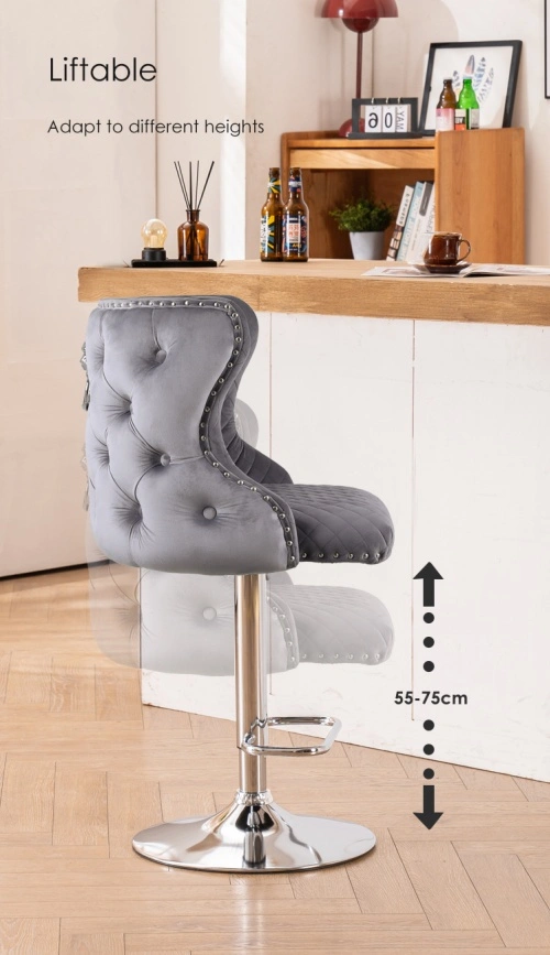bar stools velvet bucket