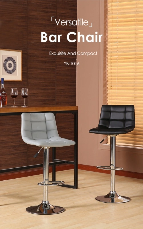 Black back vintage adjustable bar stool