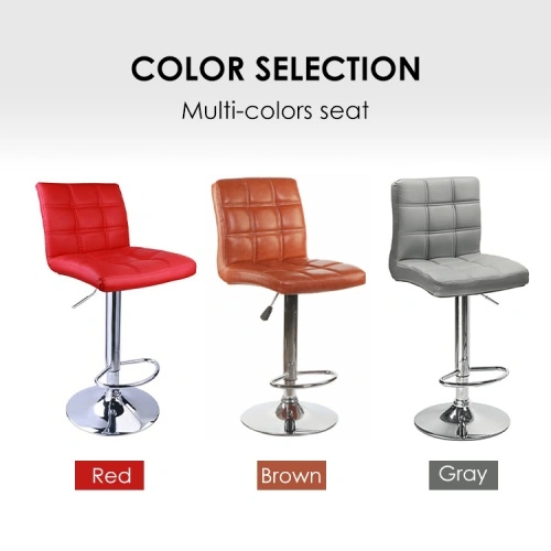Gray seat adjustable high bar stool Gray seat adjustable high bar stool