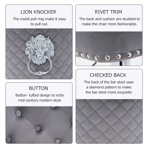 Luxury Lion Head Bar Stool Luxury Lion Head Bar Stool