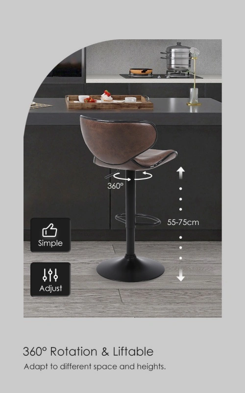 counter top height adjustable stool