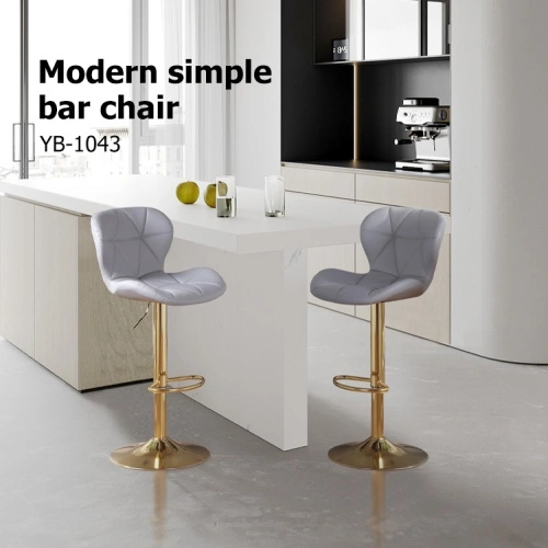 Yellow swivel counter stools