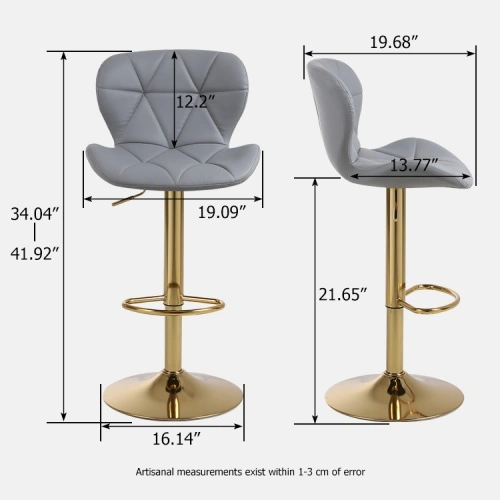 Yellow swivel counter stools
