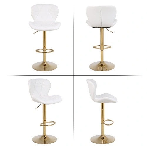 Yellow swivel counter stools
