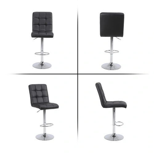 Black high bar stools Black high bar stools