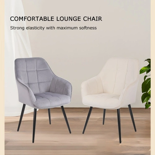 Pink dining chair with armrests