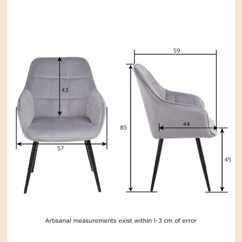 Pink dining chair with armrests Pink dining chair with armrests