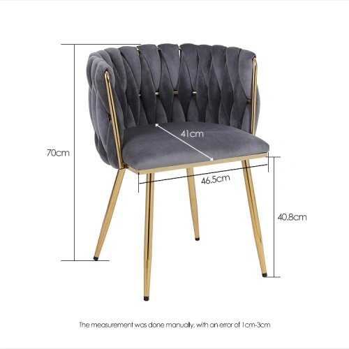 Grey Modern Woven Dining Chair Metal Legs Grey Modern Woven Dining Chair Metal Legs