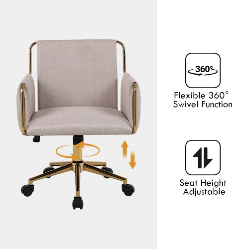 Light color upholstered office chair Light color upholstered office chair