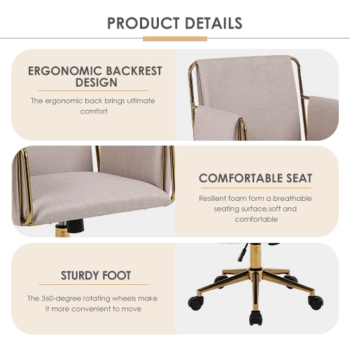 Light color upholstered office chair Light color upholstered office chair