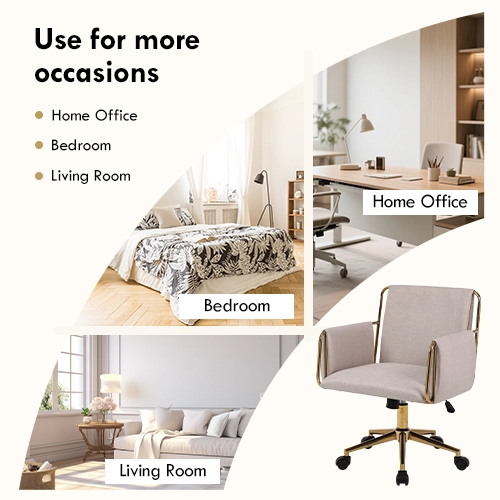 Light color upholstered office chair Light color upholstered office chair