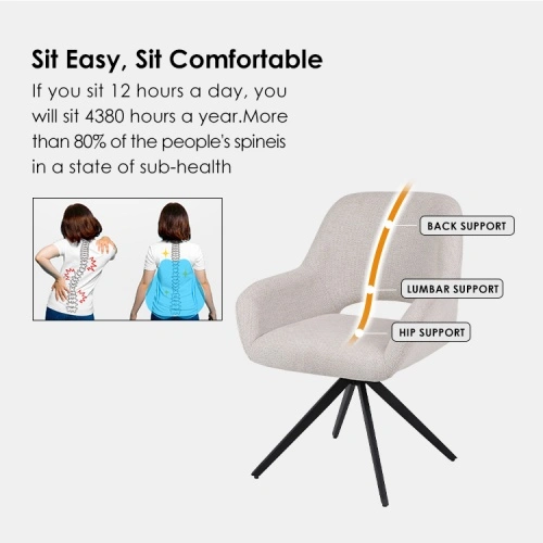 Metal leg Fleece fabric dining chair Metal leg Fleece fabric dining chair