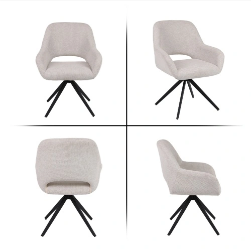 Metal leg Fleece fabric dining chair Metal leg Fleece fabric dining chair