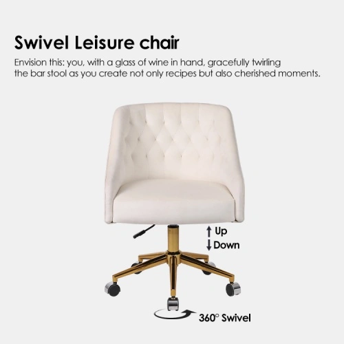 Cream color adjustable office chair Cream color adjustable office chair