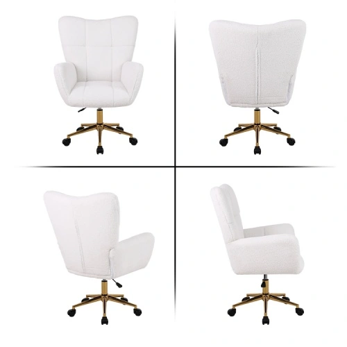 White five-legged roller office chair White five-legged roller office chair
