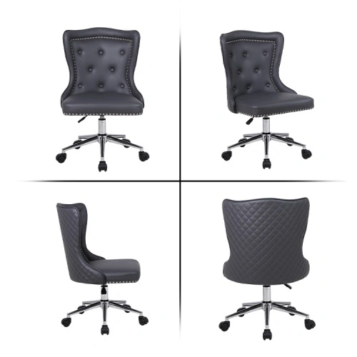 Armless leather lion head office chair Armless leather lion head office chair