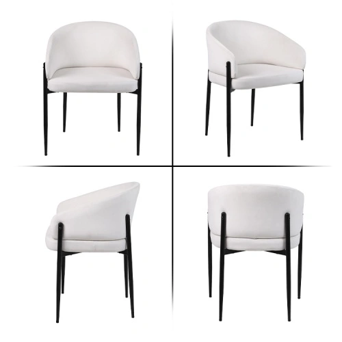 Modern Upholstered Curved Dining Chair Modern Upholstered Curved Dining Chair