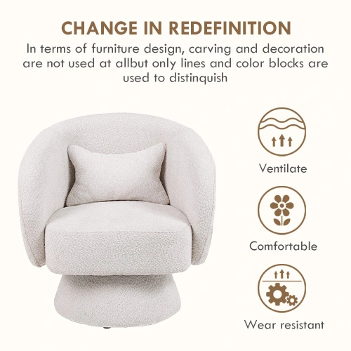 white accent chair