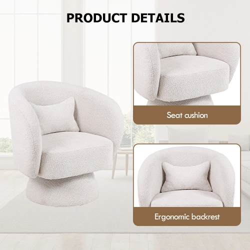 white accent chair