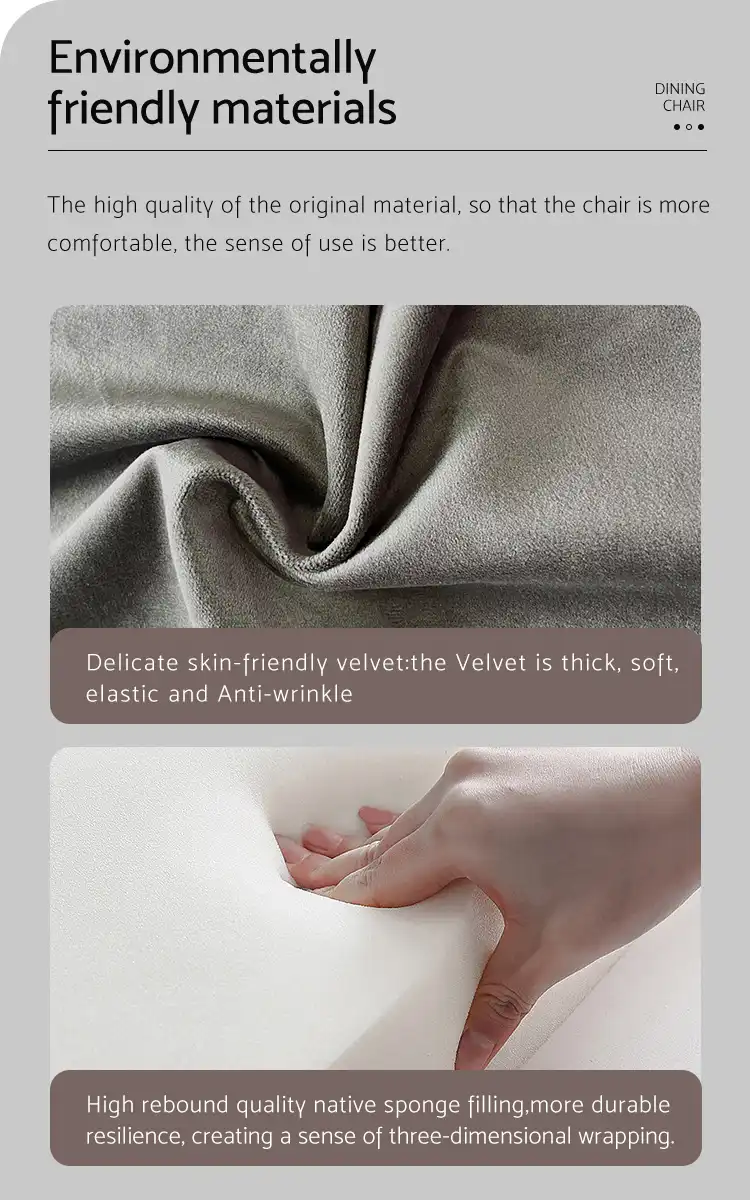 Velvet Checkered Dining Table Chair Velvet Checkered Dining Table Chair