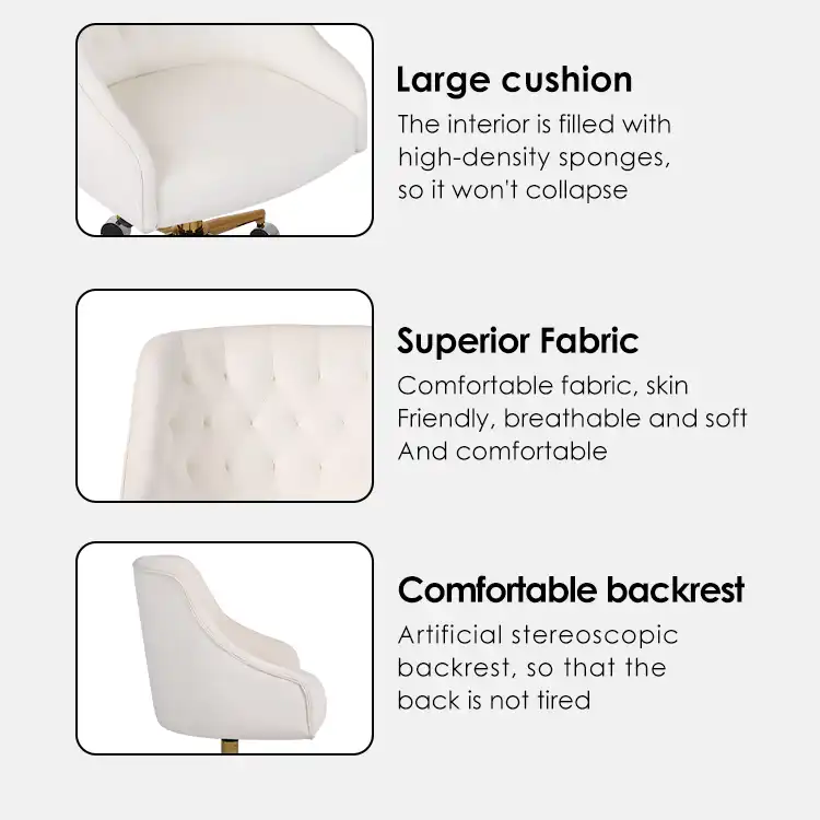 Cream color adjustable office chair Cream color adjustable office chair