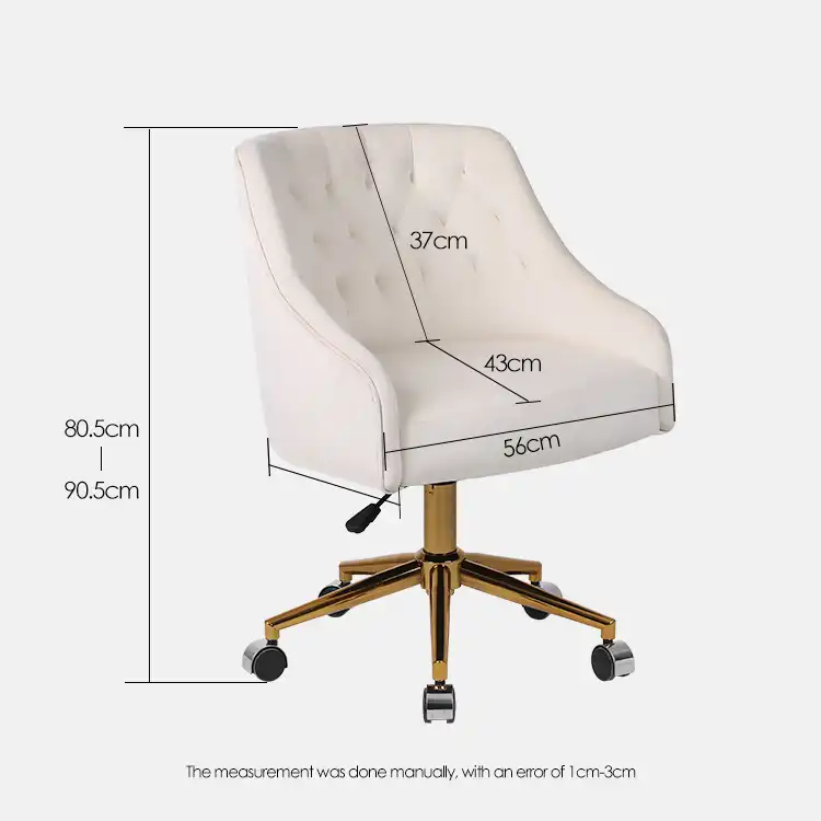 Cream color adjustable office chair Cream color adjustable office chair