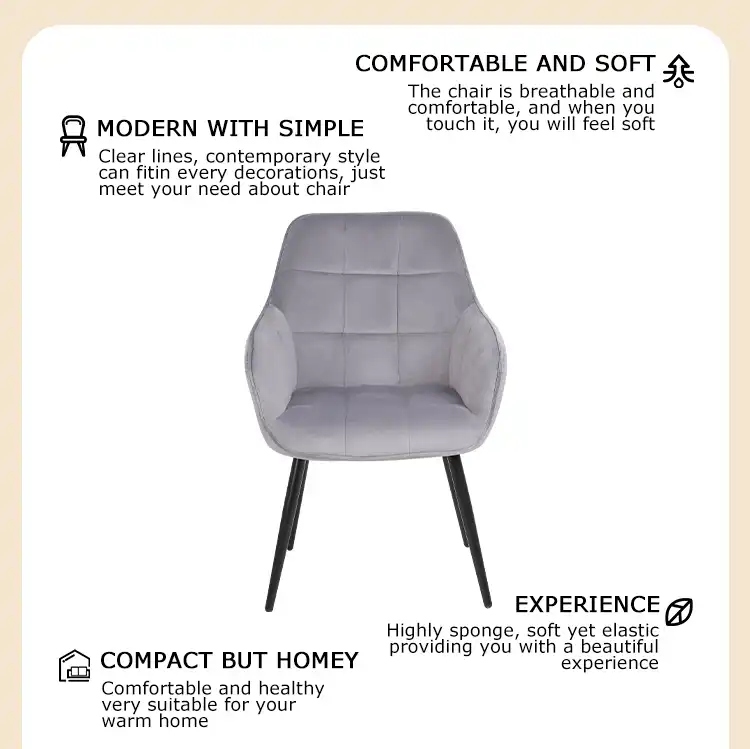 Pink dining chair with armrests