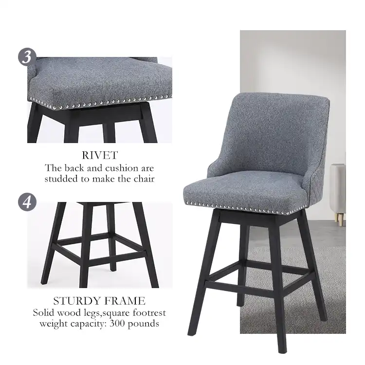 high end bar stools with backs