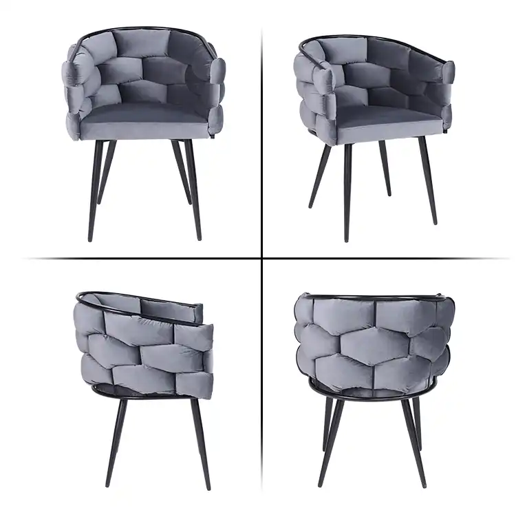 Knitted metal leg single sofa chair Knitted metal leg single sofa chair