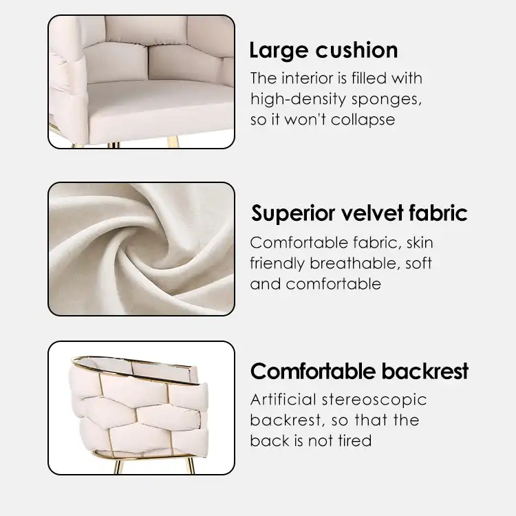 Knitted metal leg single sofa chair Knitted metal leg single sofa chair