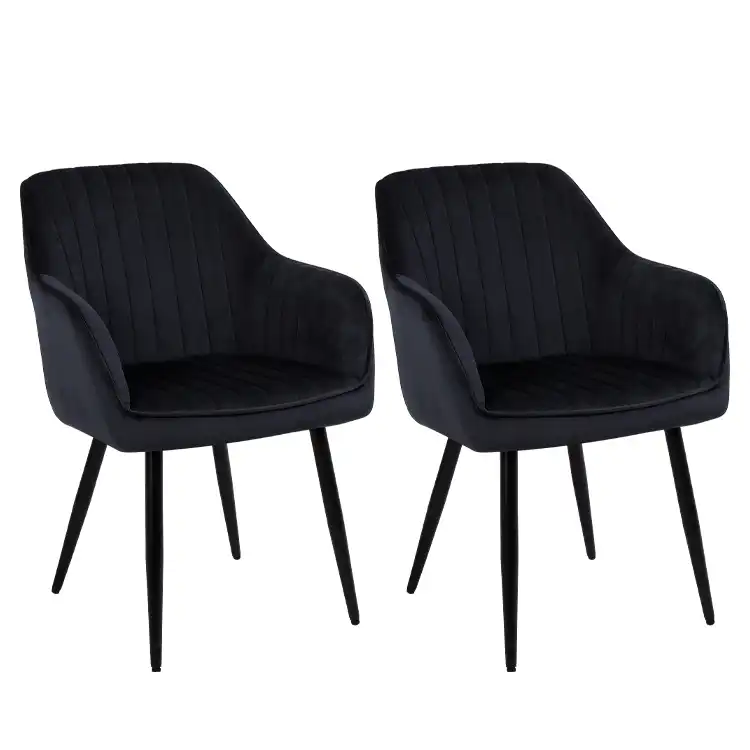black dining chairs