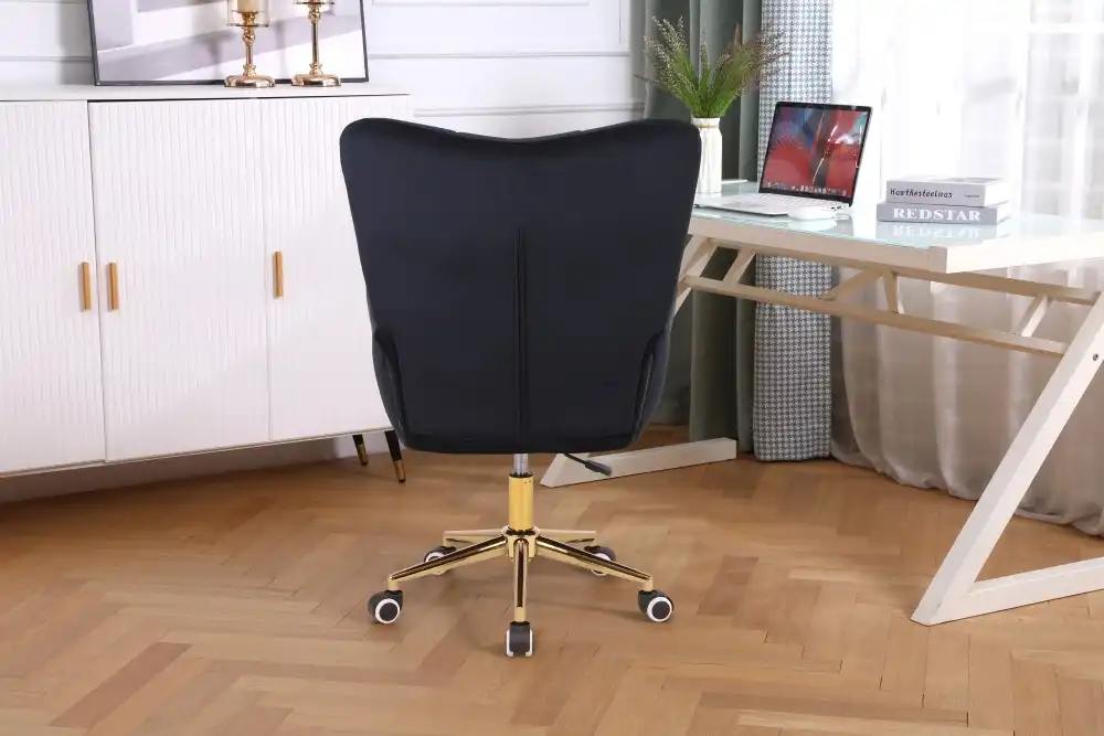White five-legged roller office chair