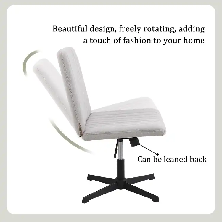 Cross chair with wheels