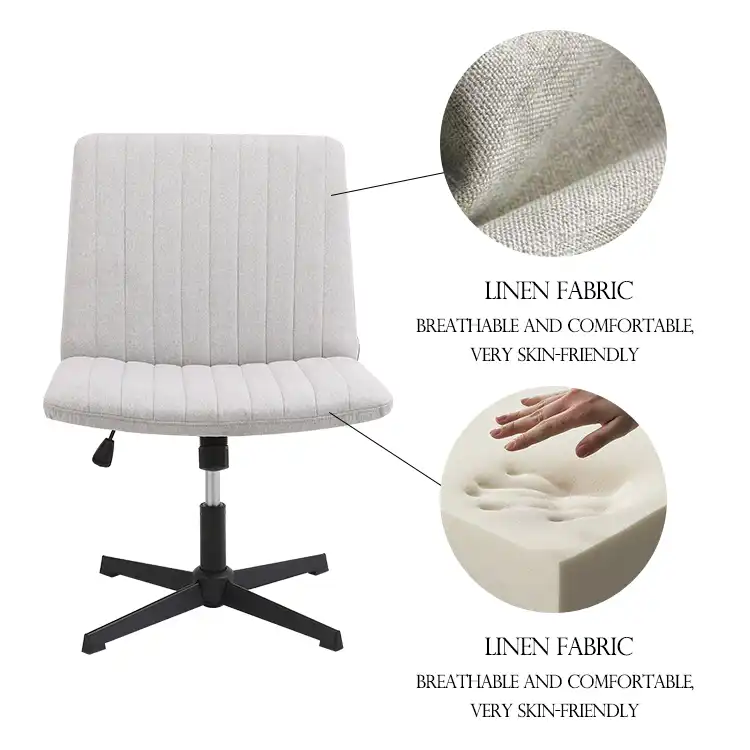 Cross chair with wheels